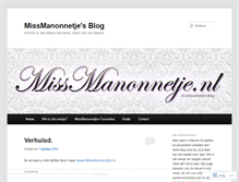 Tablet Screenshot of missmanonnetje.wordpress.com