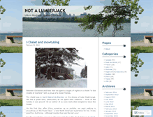Tablet Screenshot of notalumberjack.wordpress.com