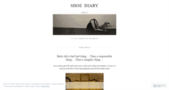 Desktop Screenshot of myshoediary.wordpress.com