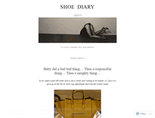 Tablet Screenshot of myshoediary.wordpress.com