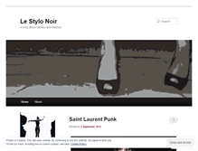 Tablet Screenshot of lestylonoir.wordpress.com