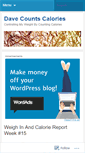 Mobile Screenshot of davecountscalories.wordpress.com