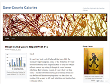 Tablet Screenshot of davecountscalories.wordpress.com