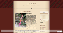 Desktop Screenshot of lovedayak.wordpress.com