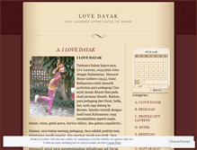 Tablet Screenshot of lovedayak.wordpress.com