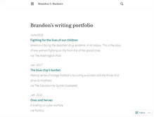Tablet Screenshot of brandonbuckner.wordpress.com