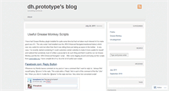 Desktop Screenshot of dhprototype1.wordpress.com