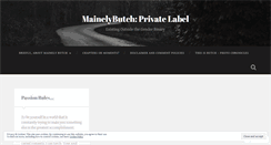 Desktop Screenshot of mainelybutch.wordpress.com