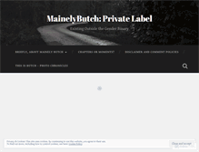 Tablet Screenshot of mainelybutch.wordpress.com