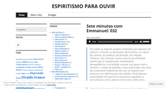 Desktop Screenshot of espiritismoparaouvir.wordpress.com