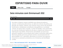 Tablet Screenshot of espiritismoparaouvir.wordpress.com