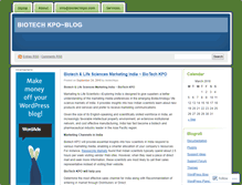 Tablet Screenshot of biotechkpo.wordpress.com