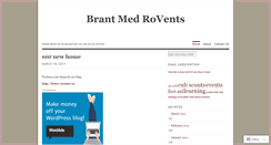 Desktop Screenshot of brantmedrovents.wordpress.com