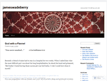 Tablet Screenshot of jameswadeberry.wordpress.com
