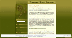 Desktop Screenshot of euphoricbirth.wordpress.com