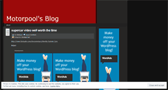 Desktop Screenshot of motorpool.wordpress.com