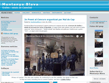 Tablet Screenshot of muntanyablava.wordpress.com