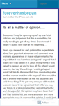 Mobile Screenshot of foreverhasbegun.wordpress.com
