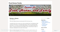 Desktop Screenshot of foodhomesandfamily.wordpress.com