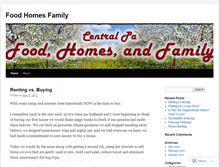 Tablet Screenshot of foodhomesandfamily.wordpress.com