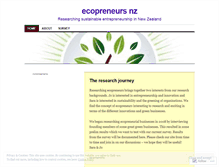 Tablet Screenshot of ecopreneurial.wordpress.com