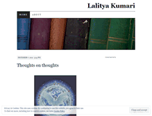 Tablet Screenshot of lalityakumari.wordpress.com