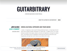 Tablet Screenshot of guitarbitrary.wordpress.com