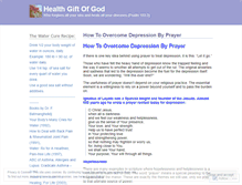 Tablet Screenshot of healthgiftofgod.wordpress.com