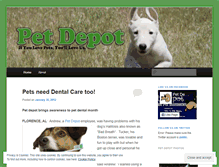 Tablet Screenshot of petdepotonline.wordpress.com