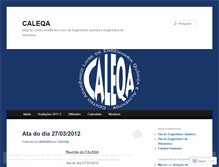 Tablet Screenshot of caleqa.wordpress.com