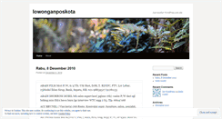 Desktop Screenshot of lowonganposkota.wordpress.com