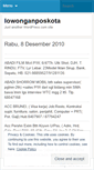 Mobile Screenshot of lowonganposkota.wordpress.com