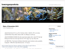 Tablet Screenshot of lowonganposkota.wordpress.com