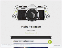Tablet Screenshot of makeitsnappy25.wordpress.com