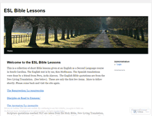 Tablet Screenshot of eslbible.wordpress.com
