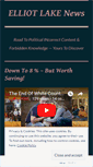 Mobile Screenshot of elliotlakenews.wordpress.com