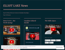 Tablet Screenshot of elliotlakenews.wordpress.com