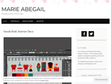 Tablet Screenshot of marieabegail.wordpress.com