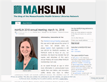 Tablet Screenshot of mahslin.wordpress.com