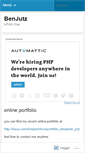 Mobile Screenshot of benjutz.wordpress.com