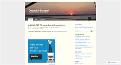 Desktop Screenshot of descultiieuropei.wordpress.com