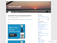 Tablet Screenshot of descultiieuropei.wordpress.com