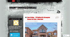 Desktop Screenshot of bramptonhousesforsale.wordpress.com