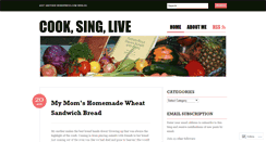 Desktop Screenshot of cooksinglive.wordpress.com