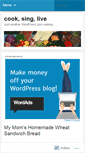 Mobile Screenshot of cooksinglive.wordpress.com