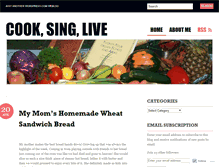 Tablet Screenshot of cooksinglive.wordpress.com