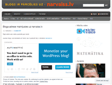 Tablet Screenshot of gatisnarvaiss.wordpress.com