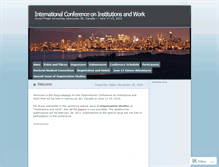Tablet Screenshot of institutionsandwork.wordpress.com