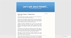 Desktop Screenshot of kiamat2012.wordpress.com