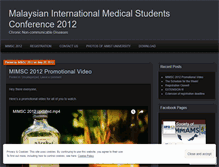 Tablet Screenshot of mimsc2012.wordpress.com